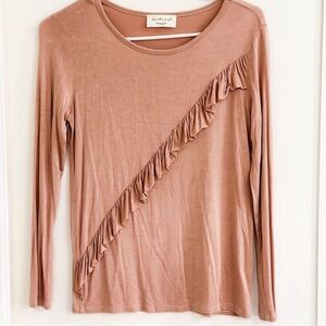 Anthropologie Lavender Field Top Sz Small (missing size tag) EUC